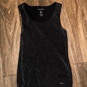 Sparkled glittered tank top